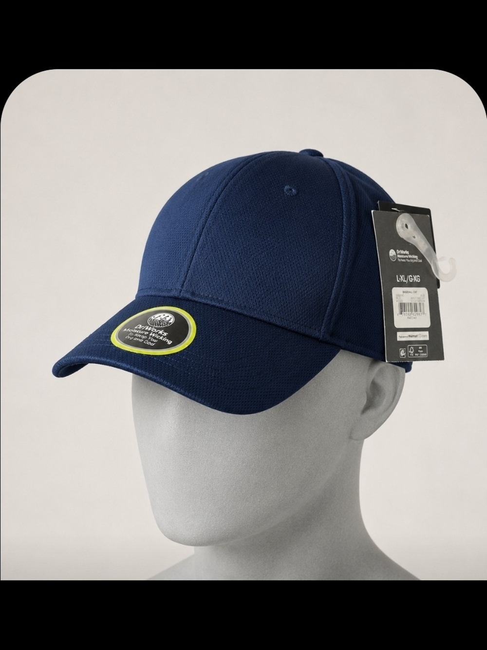 Athletic Works Men's Dark Blue Performance Baseball Cap